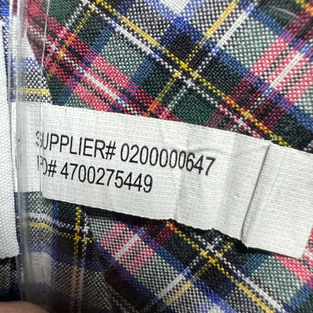 Polo Ralph Lauren Button Down Shirt Mens 16 41 Red Green Plaid Cotton L/S